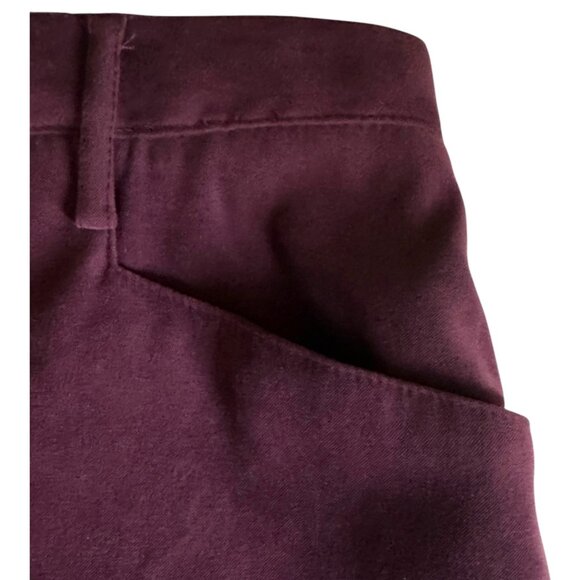Charter Club Petite 12P Burgundy Pants 97% Polyester 3% Spandex Dry Clean Only - Picture 7 of 14